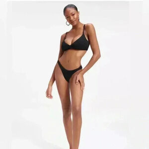 Good American ALWAYS FITS TWISTED TOP Black Size 5 2XL NWT